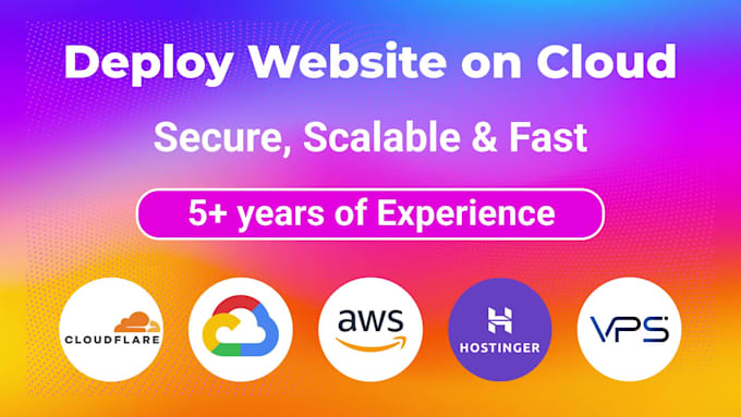deploy website on AWS, hostinger, vps, google cloud or cloud computing