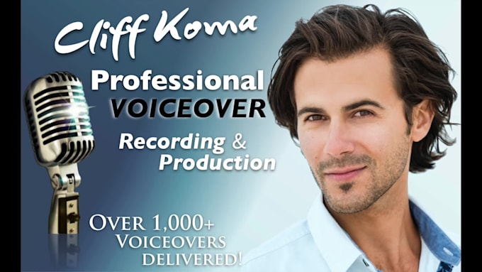 record a smooth american male voiceover