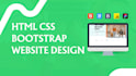 design, redesign and fix html css bootstrap website