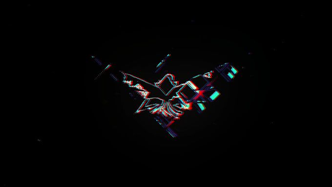 design glorious glitch logo animation or youtube intro video