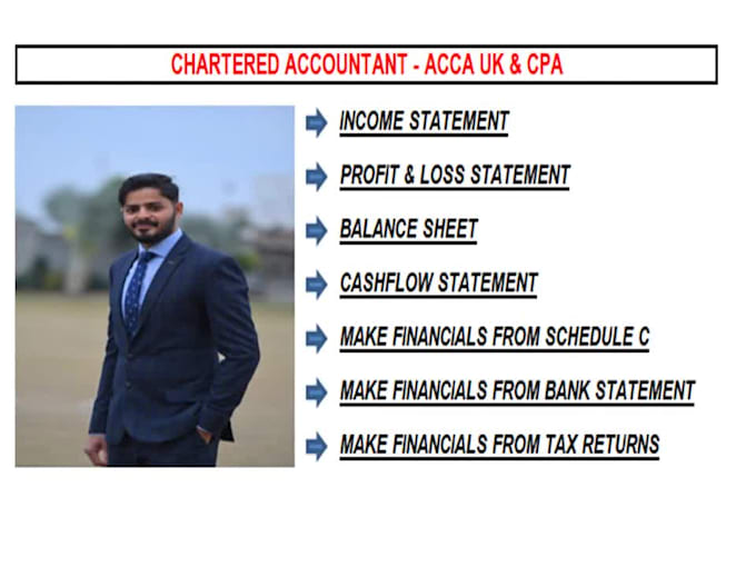 prepare income statement, balance sheet and cashflow statement as per ifrs, gaap