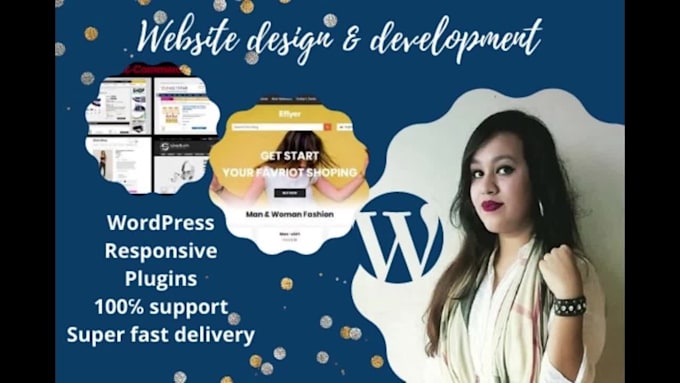 create and custom responsive wordpress website design,blog
