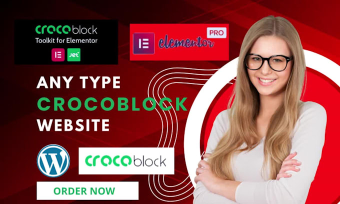 clone dynamic website using crocoblock, jet engine,elementor