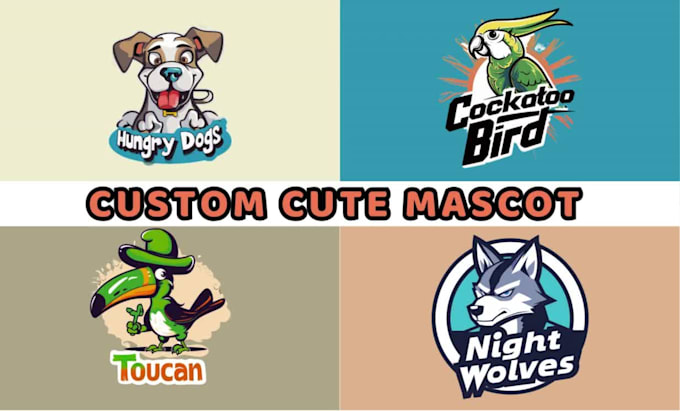 design a cute mascot and character for your logo