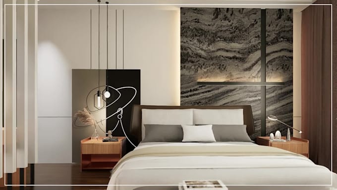 do interior design, room decor, and realistic 3d rendering