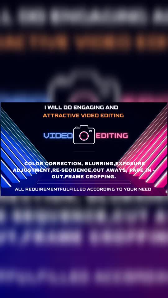 do engaging and attractive video editing for your content creation
