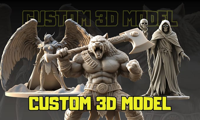 sculpt custom dnd miniature for 3d printing