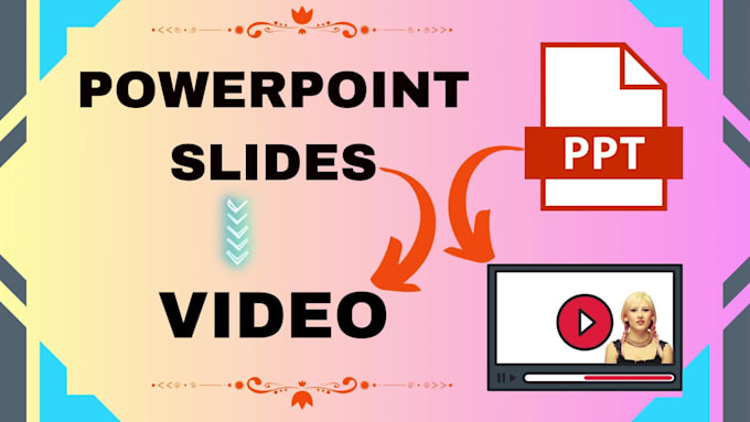 sync and convert powerpoint slides to video with music, voice
