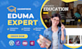 build eduma elearning lms website in wordpress