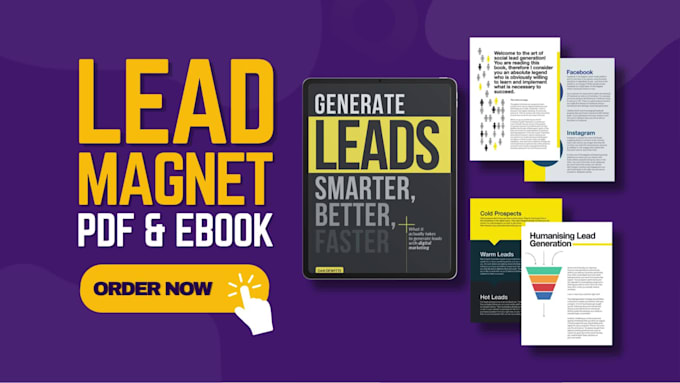 design your pdf lead magnet, brochure, ebook, report