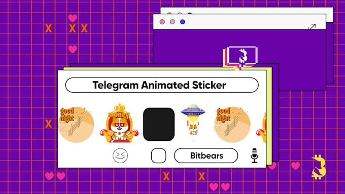 create funny animated telegram sticker