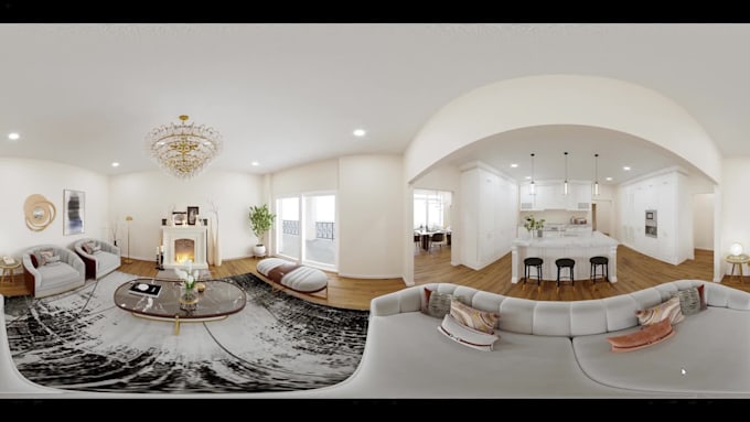 render 360 panorama apartment, house