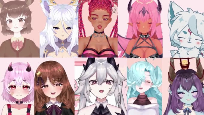 Professionally rig your live2d vtuber model by Waku_chan | Fiverr