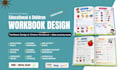 format, design educational workbook, textbook, children, kids activity book
