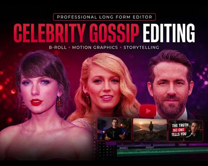 edit faceless youtube celebrity gossip and news videos