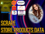 scrape store product data,listings,research from shopify,amazon,ebay,woocommerce