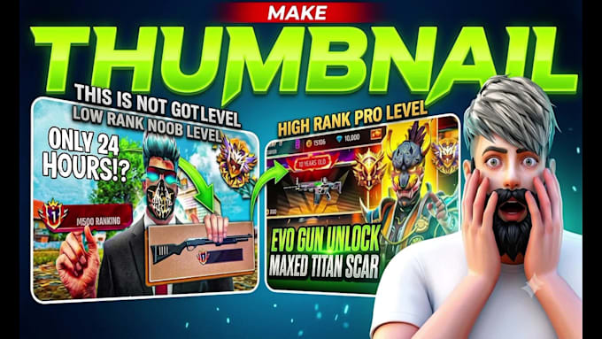 design pro eye catching youtube thumbnails to boost views