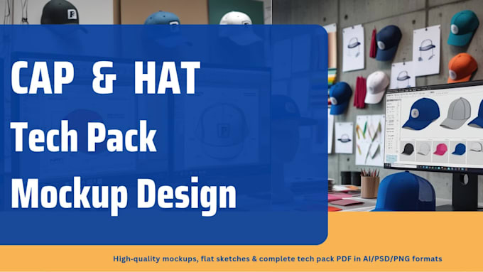 create production ready tech pack for caps and hats