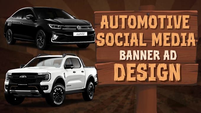 design automotive car dealership social media banner ads, car sales flyer