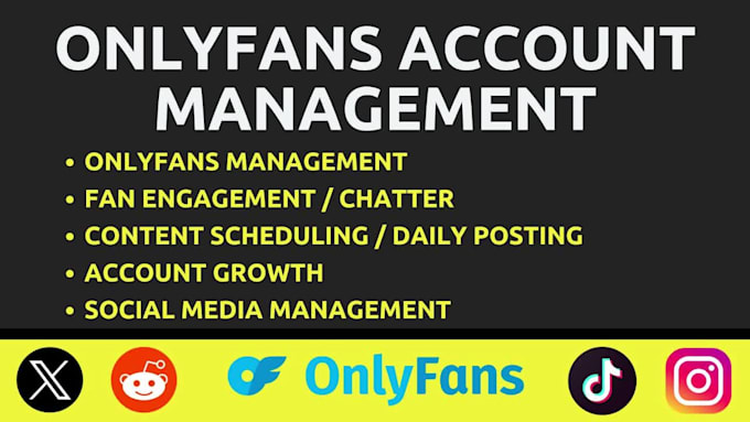 Manage your onlyfans account for growth and engagement by Professorxox