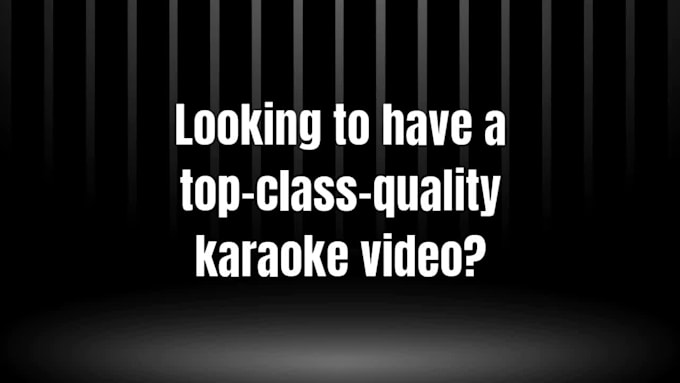 make a perfect sync full HD karaoke lyrics sing along video