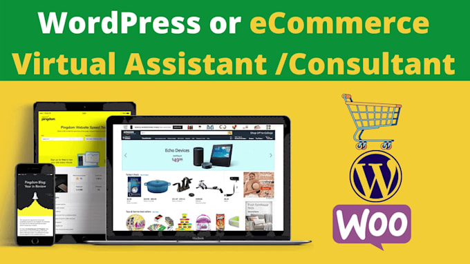 be your wordpress woocommerce ecommerce virtual assistant, consultant, helper