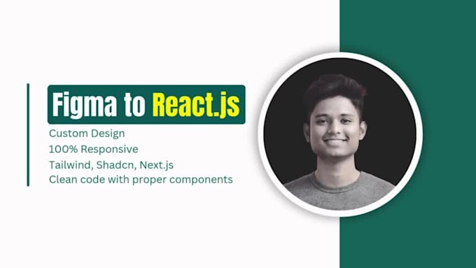 convert figma to high quality, react nextjs website