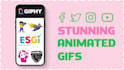 do animated GIF stickers for instagram, facebook, whatsapp