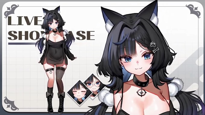 Draw and rig anime 2d vtuber model, 2d vtuber rigging, vtuber rigging ...