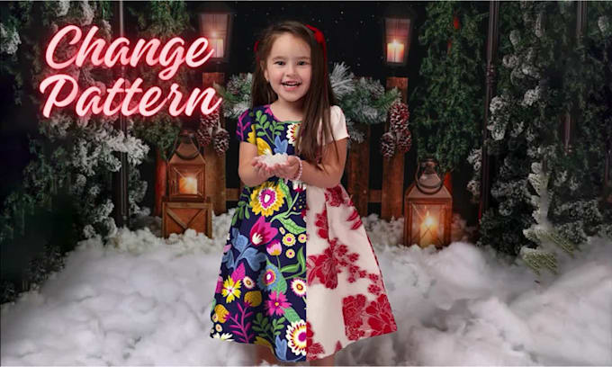 change color , pattern change, color correction