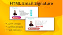 design an animated HTML email signature for you