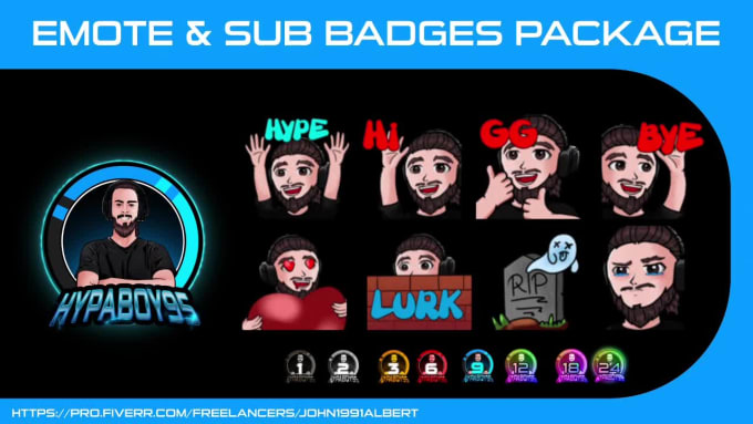 Make high quality emotes, sub badges animated and static by ...