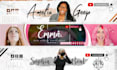 design attractive youtube banner, channel art
