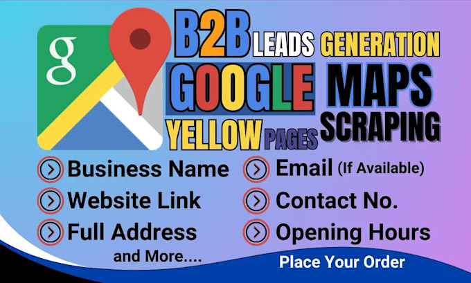 do business leads from google maps data scraping b2b lead generation service