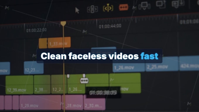 create a faceless video extremely fast with good quality