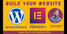 build a simple website and cheap landing page  by wordpress elementor