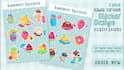 draw custom cute kawaii sticker designs, cartoon character or emoticons
