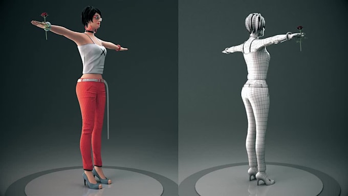 do 3d character model for your film, game
