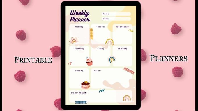 create printable planners, journal templates