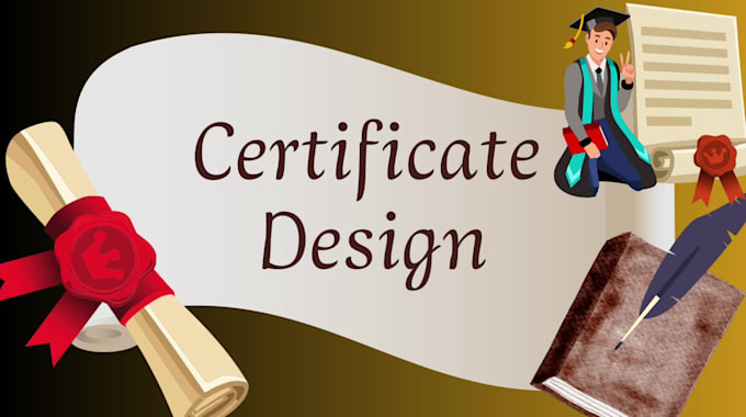 Do express custom certificate design your diplomas and awards in just ...