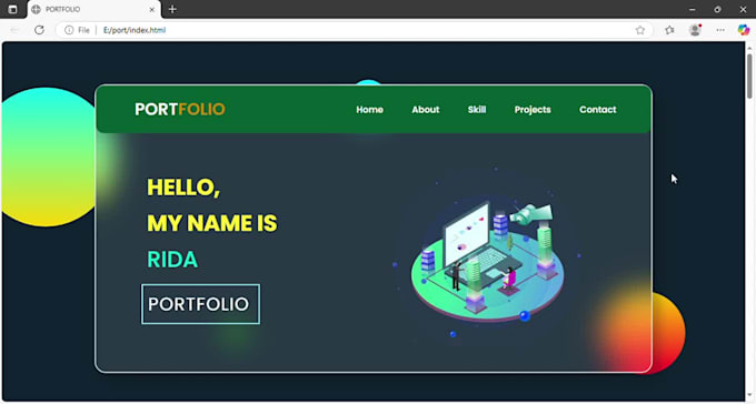 create resume and portfolio websites