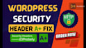 fix wordpress headers security, http security headers, and wordpress  security