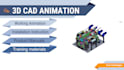 do industrial 3d cad animation, technical documentation and 3d cad model
