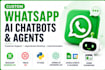build custom whatsapp ai chatbot with whatsapp business API or twilio