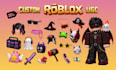 create custom roblox ugc accessories, hairs and outfits