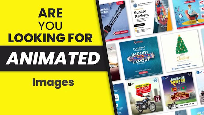 loop or animate still images, photos, pictures and text