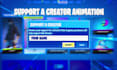 create cool fortnite support creator code animation