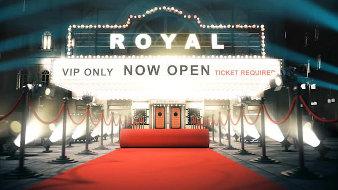 make epic red carpet logo reveal opener