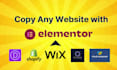 clone copy wordpress website with elementor