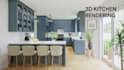 do photorealistic kitchen renderings and 3d kitchen design